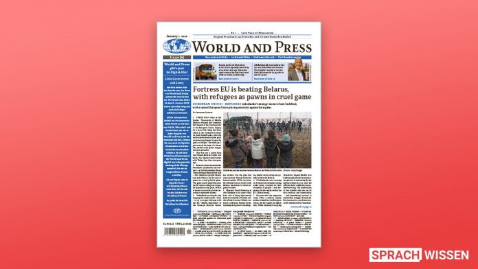 Zeitungsartikel Auf Englisch Schreiben www.sprachwissen.net