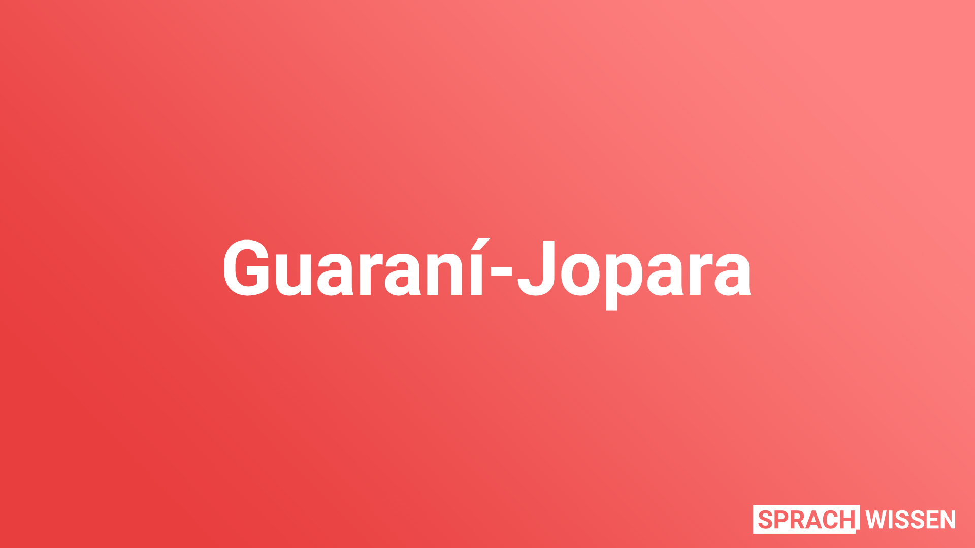 Guaraní-Jopara