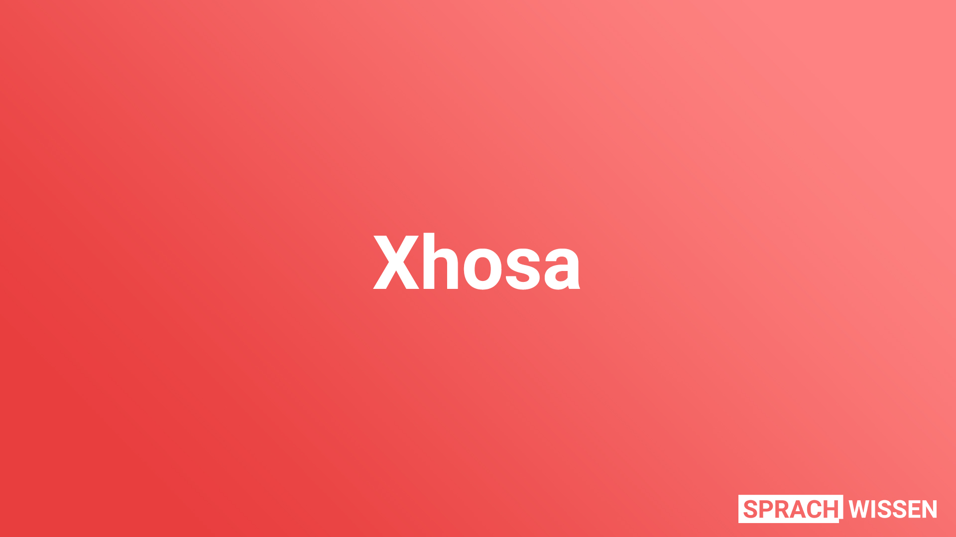 Xhosa